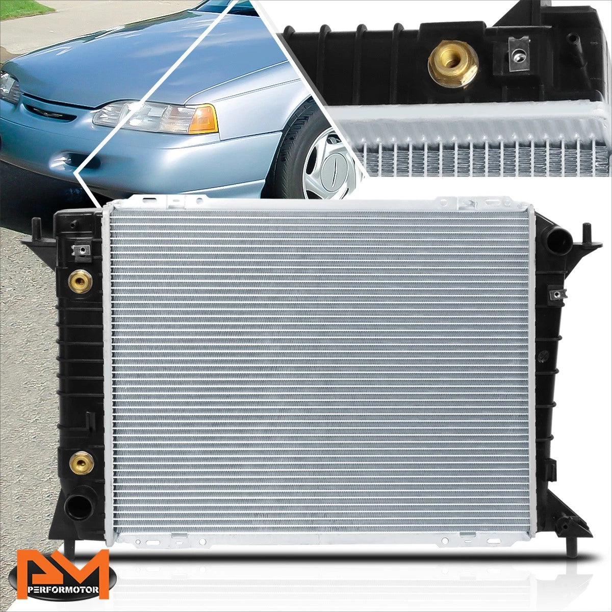 Aluminum Cooling Radiator for Ford Thunderbird/Cougar 4.6L V8 (1994–1997) DPI-1551