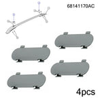 Set of 4 Roof Luggage Rack Side Rail Cover for Jeep Cherokee (2014–2019)
