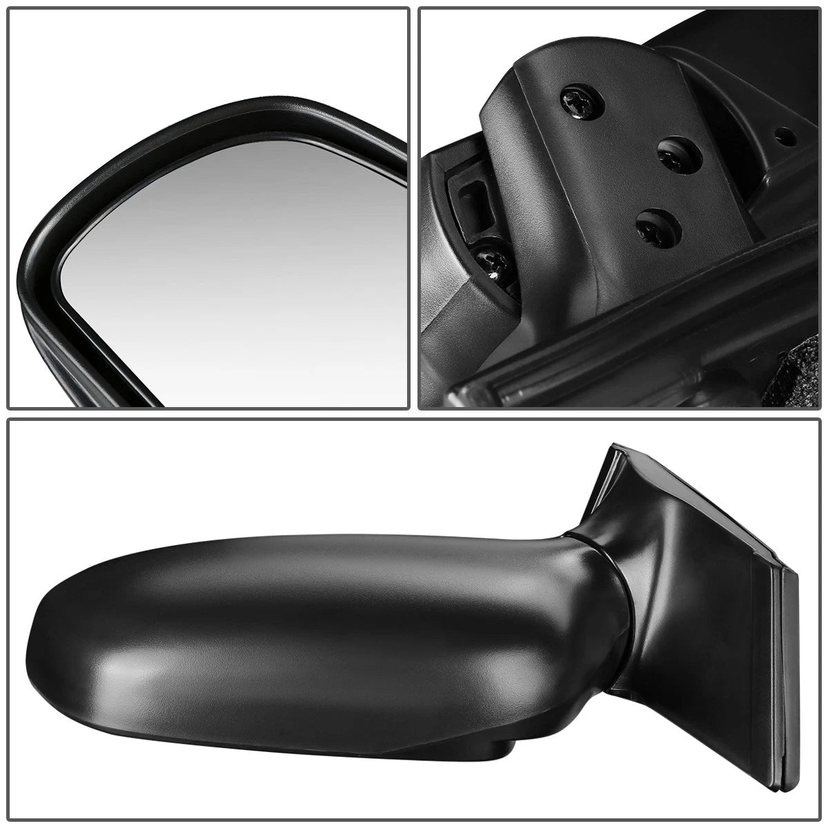 Left Manual Side View Door Mirror for Toyota Sienna (1998–2003) TO1320134