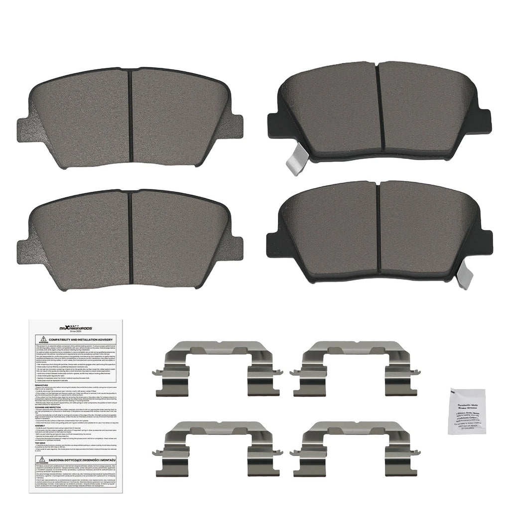 Front Ceramic Brake Pads Set for Kia Rondo Sorento Hyundai Azera Santa Fe (2007–2019)