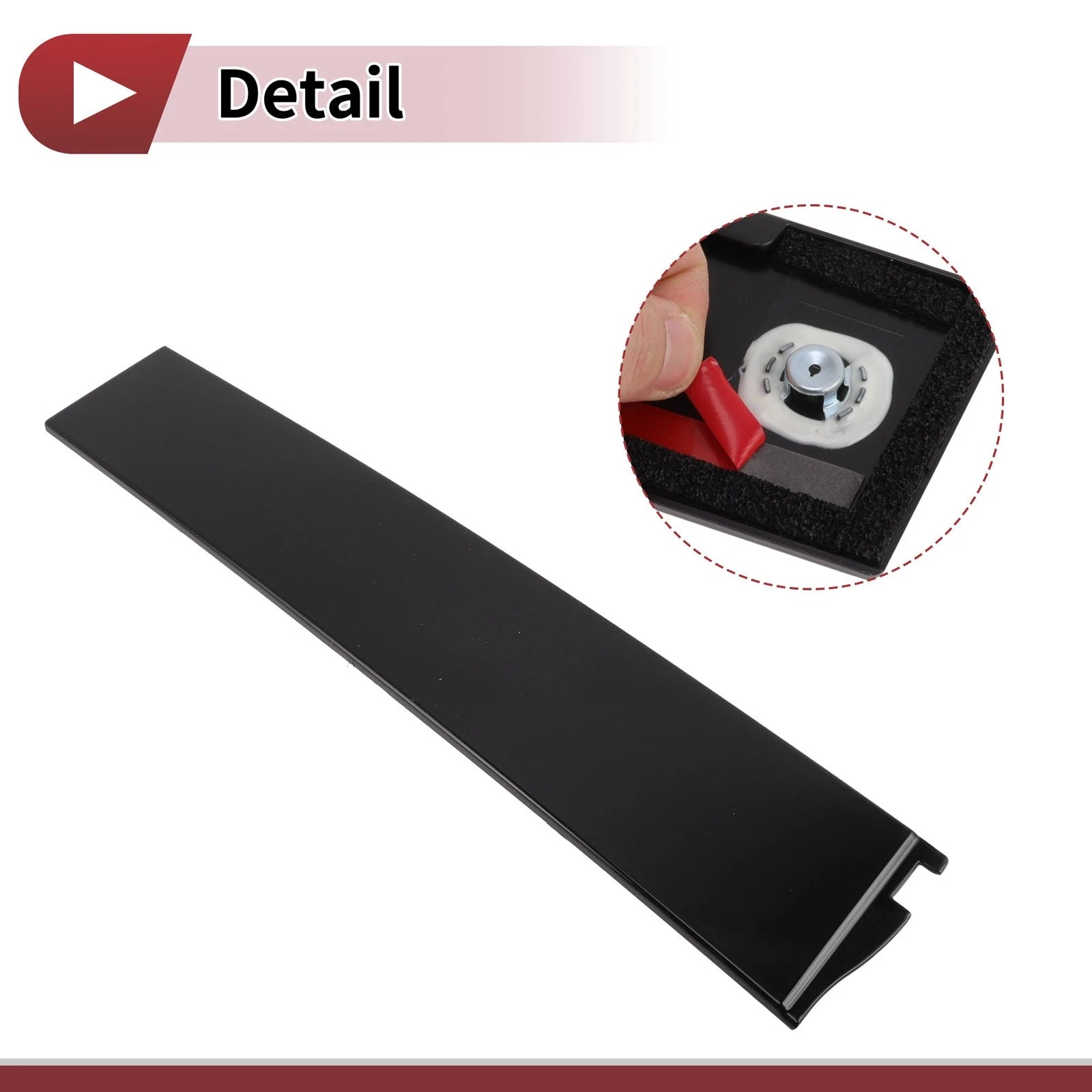 Door Pillar Window Trim Left B Pillar for Chevy Tahoe (2015–2018) No.926241 Black