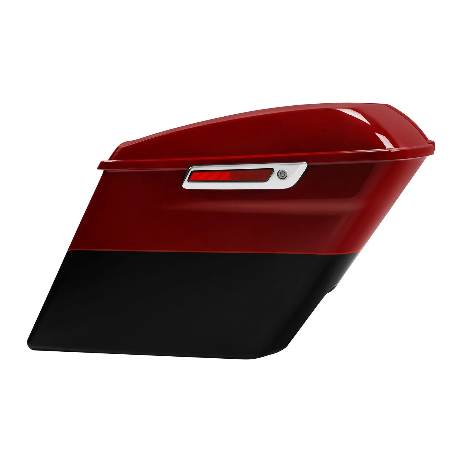 5" Stretched Saddlebags for Harley Street Glide (2014–2024) Billiard Red/Vivid Black