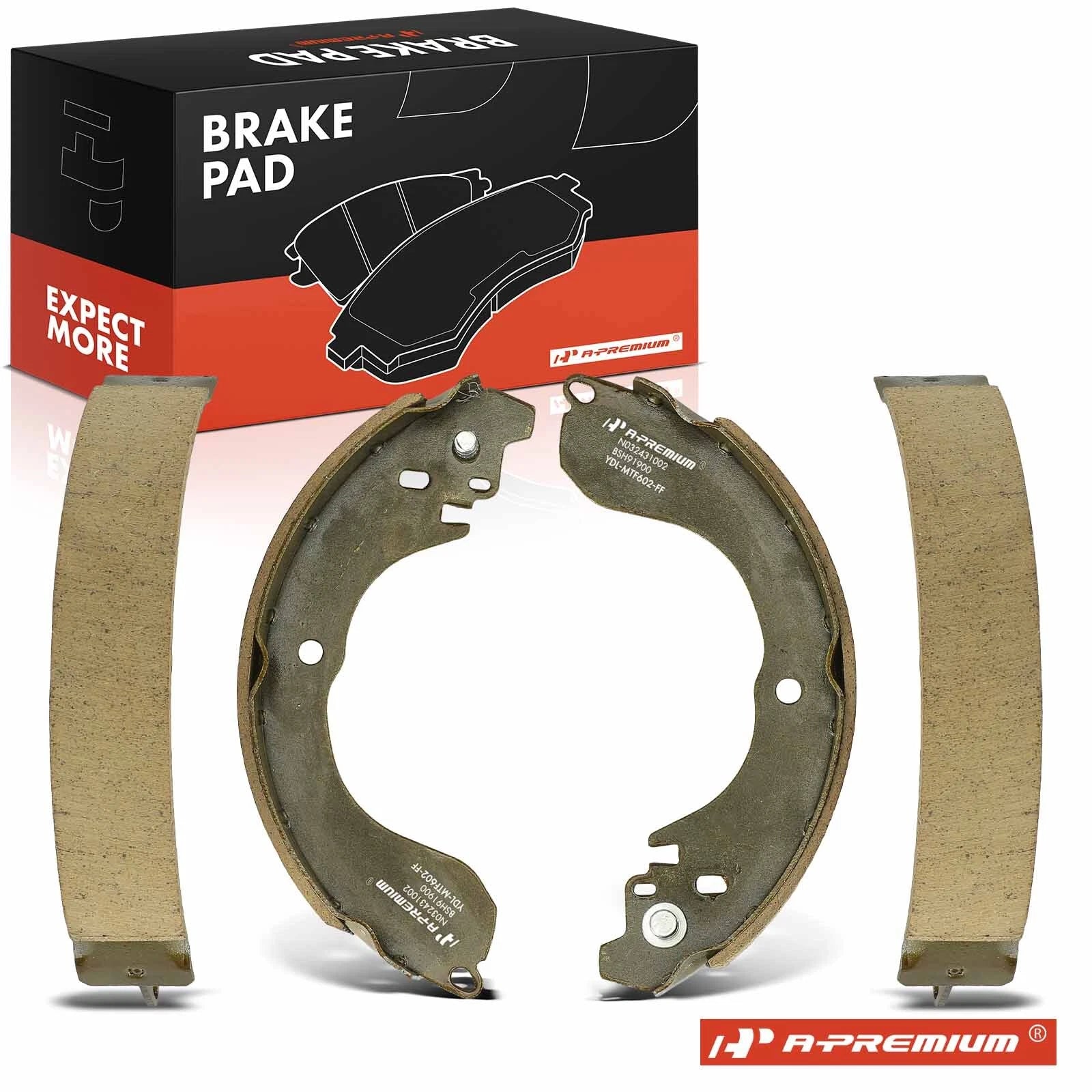 Ceramic Brake Shoes Pair for Jeep Patriot Dodge Caliber Avenger (2007–2017)