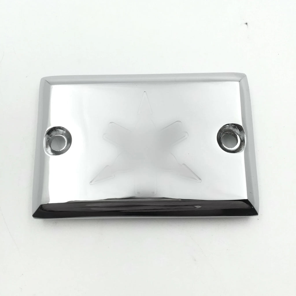 Chrome Brake Fluid Reservoir Cap Cover for Yamaha Virago 750 1000 (1981–1999)