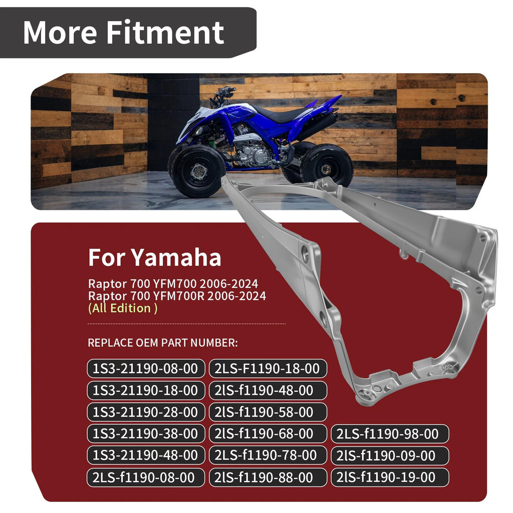 Heavy Duty Aluminum Sub Frame w/ Bolts for Yamaha Raptor 700 (2006–2024)