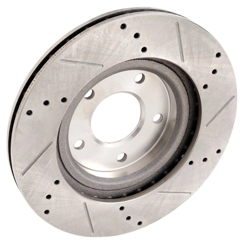 Set of 4 Brake Disc Rotors for Jeep Patriot, Compass, Mitsubishi Lancer