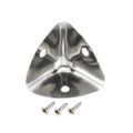Set of 4 Zinc Alloy Box Edge Corner Protectors with Screws