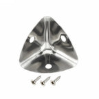 Set of 4 Zinc Alloy Box Edge Corner Protectors with Screws