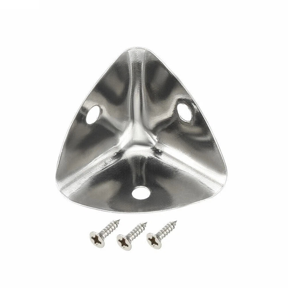 Set of 4 Zinc Alloy Box Edge Corner Protectors with Screws
