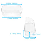 2 Pack Clear Refrigerator Door Bin Shelf for Frigidaire 240356402