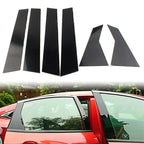 6 Pcs Door Trim Cover Kit Black Pillar Posts for Honda Civic (2016-2020)