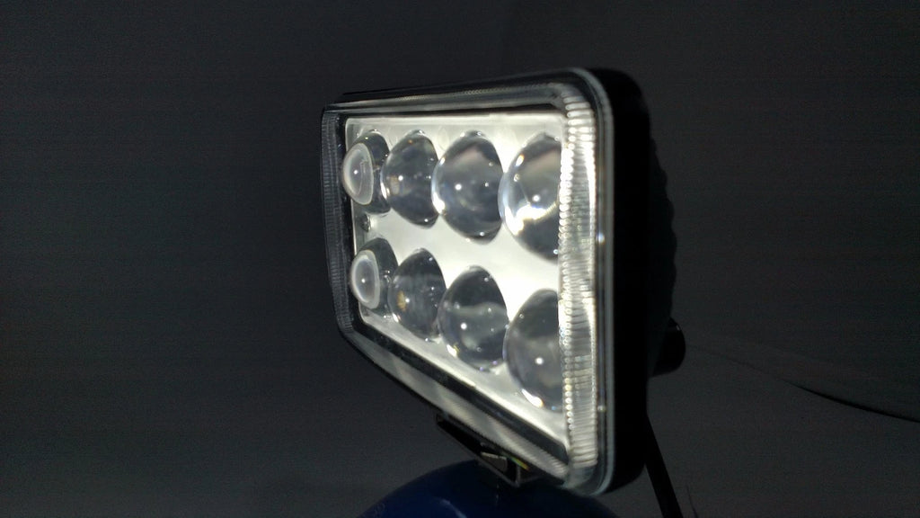8 Bulb Off-Road LED Projector Work Light Pod for Truck Jeep ATV (6 Inch)