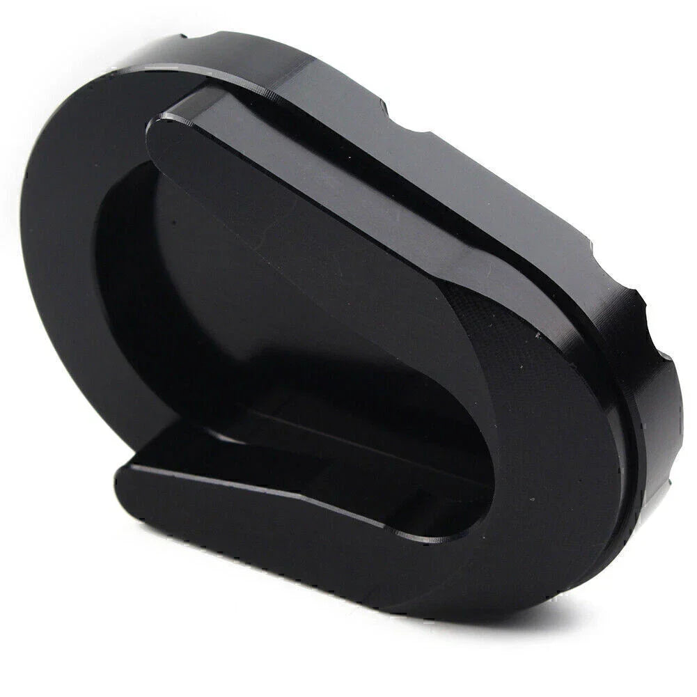 Black Kickstand Enlarge Plate Pad for Vespa Sprint Primavera 150 (2013-2020)