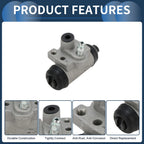 2X Brake Wheel Cylinder No.W37846 for Honda Civic (1990–2000) Aluminum Alloy
