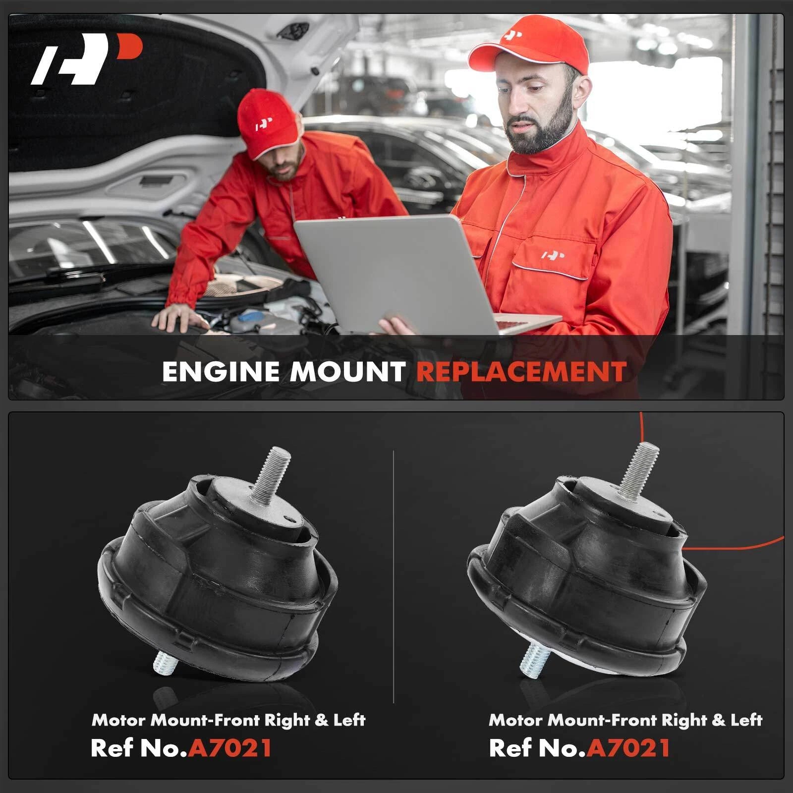 2X Front Engine Motor Mount for BMW 318i 320i 330i M3 535i M5 735i Z4 (1998–2006)