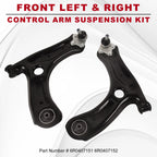 Set of 2 Front Lower Control Arms for Audi A1 (2011-2018) VW Polo (2013-2018)