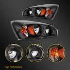 Headlight Assembly Pair for Chevy Malibu (2004–2008)
