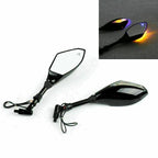 Pair 10mm Turn Signal Integrated Indicator Lights for Motorcycles