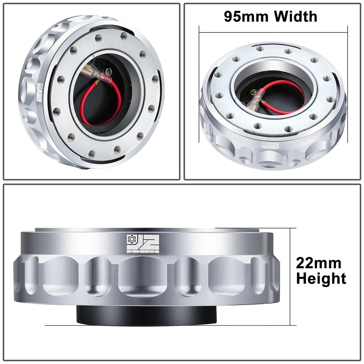 Steering Wheel Quick Release Hub Adapter Kit for Universal Vehicles (J2)