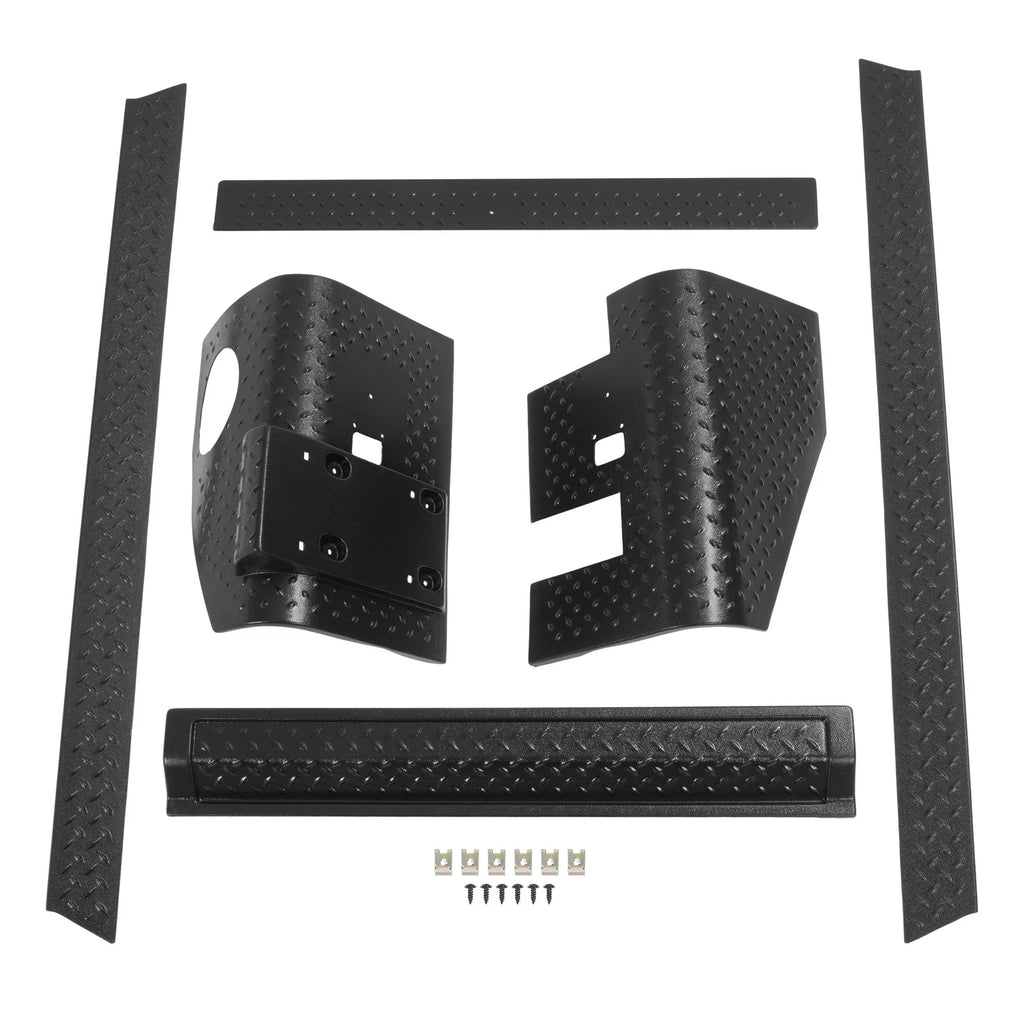 Set of 6 Body Armor Kit for Jeep Wrangler TJ (1997–2006) Textured Finish