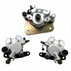 Front & Rear Brake Calipers w/Pads for Yamaha Kodiak 450 YFM450 FA (2003–2004)