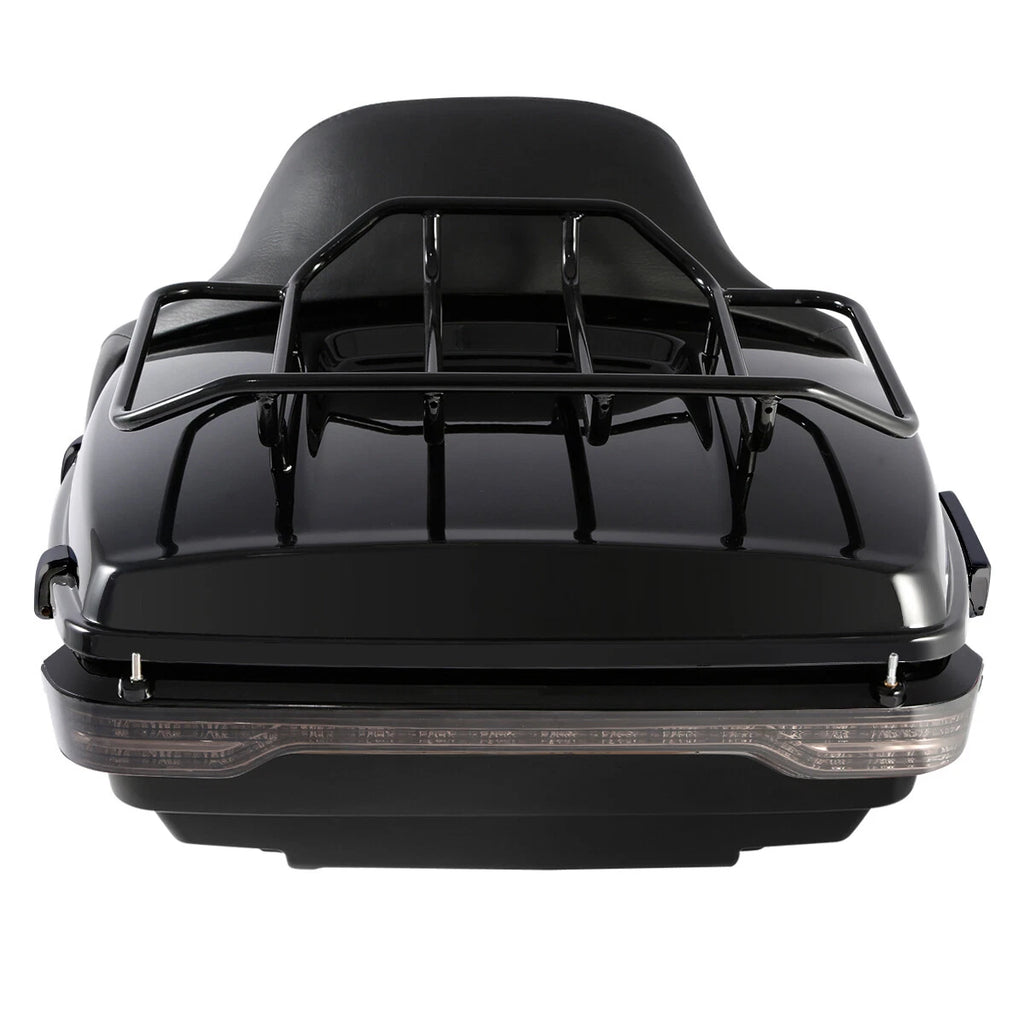 LED Light Speakers for Harley Touring (2009–2013) - King Trunk Backrest Mount Rack