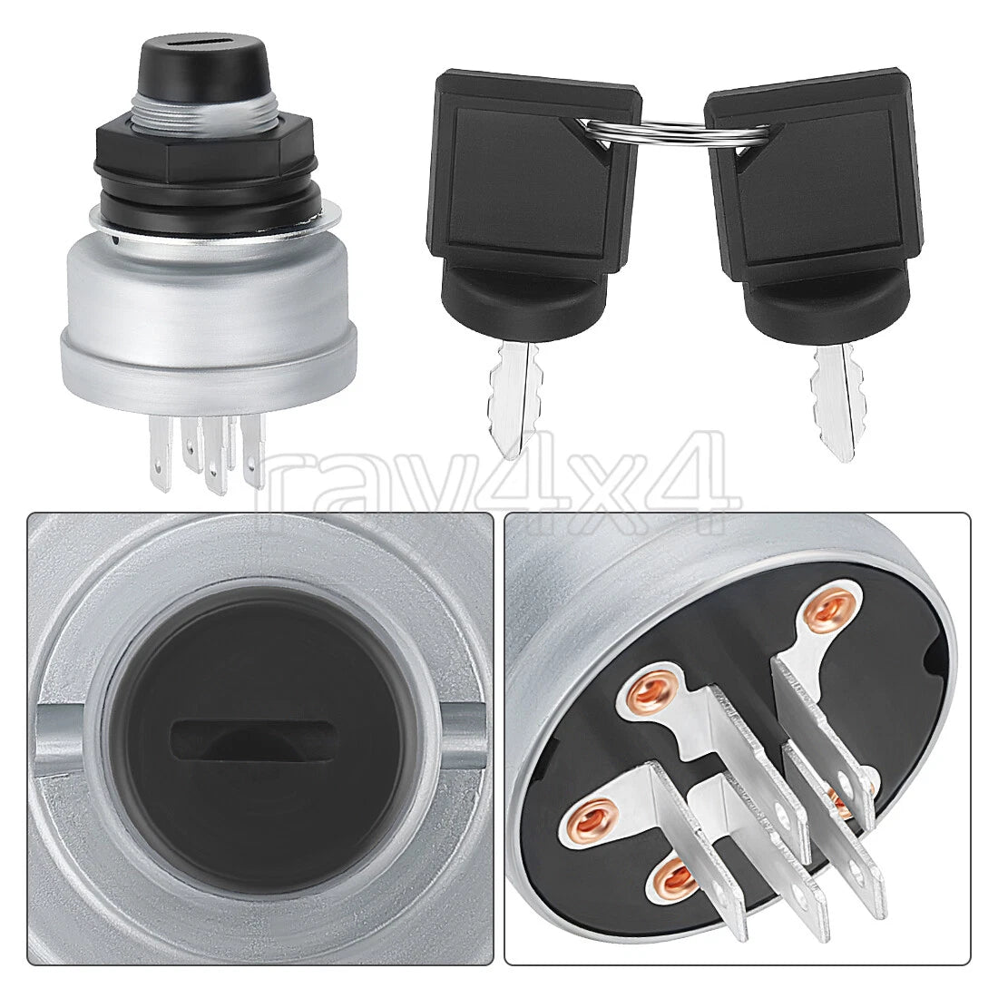 3 Position 5 Pin Ignition Key Switch for Polaris Snowmobile Indy (N/A) 2200358 2205055