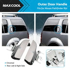 Chrome Rear Outer Door Handle LH+RH Pair for Nissan Pathfinder (2005–2012)