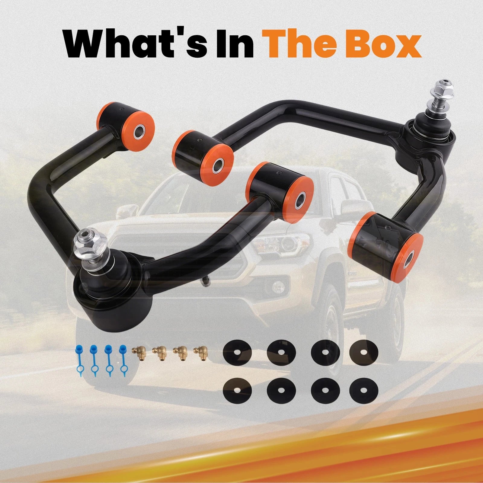 Front Upper Control Arms for Tacoma Hilux Fortuner (2004–2022) 2-4 Inch Lift