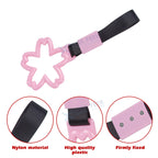 Sakura Plastic Nylon Stripe Car Warning Subway Handle Strap for Pink (-)