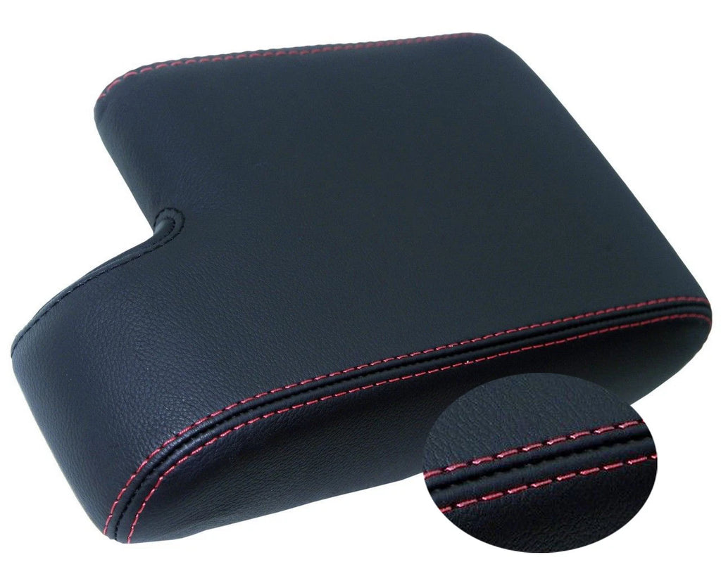 Center Console Armrest Cover for BMW E36 (1992–1999) Red Stitch