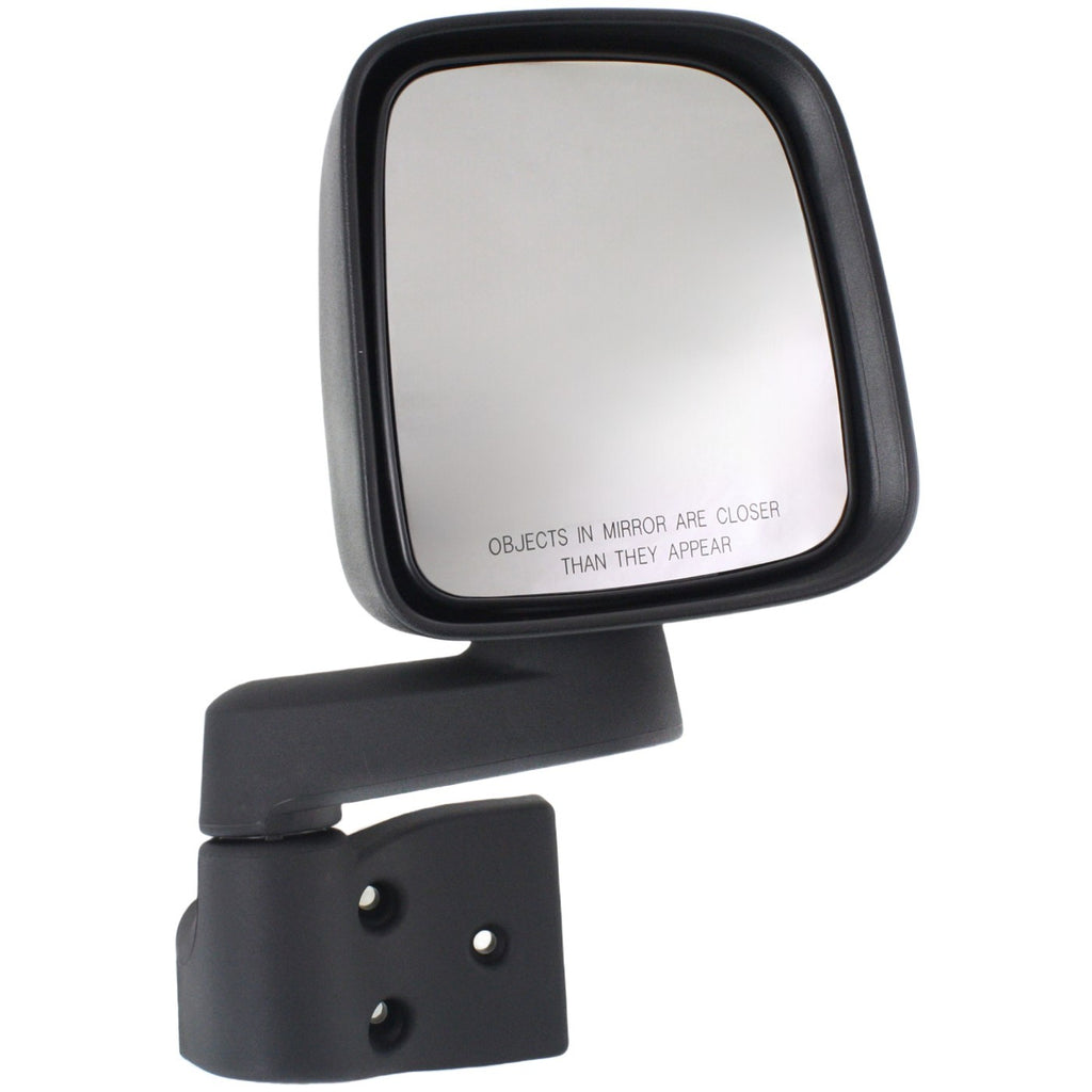 Right Manual Folding Mirror for Jeep Wrangler (2003–2006) Textured Black