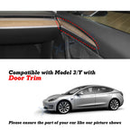 Front Door Panel Trim for Tesla Model Y (2020-2025) & Model 3 (2021-2023)