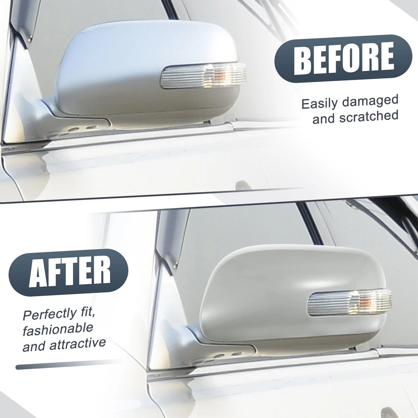Left Side Mirror Cover Cap for Toyota Camry (2006–2011) Gray