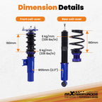 Complete Coilovers Kit for VW Golf Jetta GTI MK6 (2006–2014)