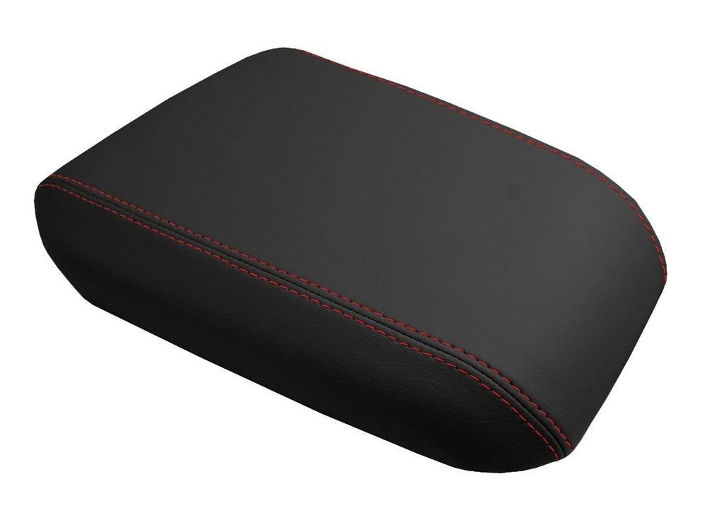 Console Lid Pull Over Cover Leather for Jeep Grand Cherokee (1999–2004) Red Stitch