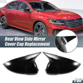 1 Pair Rearview Mirror Cover Overlay Gloss Black for Volkswagen Passat (2019–2023)