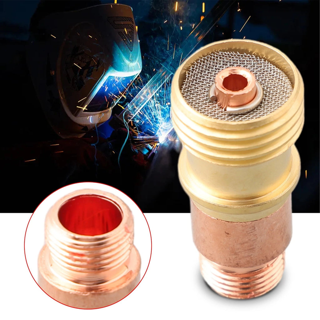 Brass Collets Body Gas Lens Connector for Tig WP-17/18/26 (1PC)