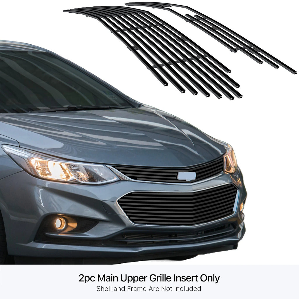 Stainless Black Billet Grille Insert for Chevy Cruze (2016-2018)