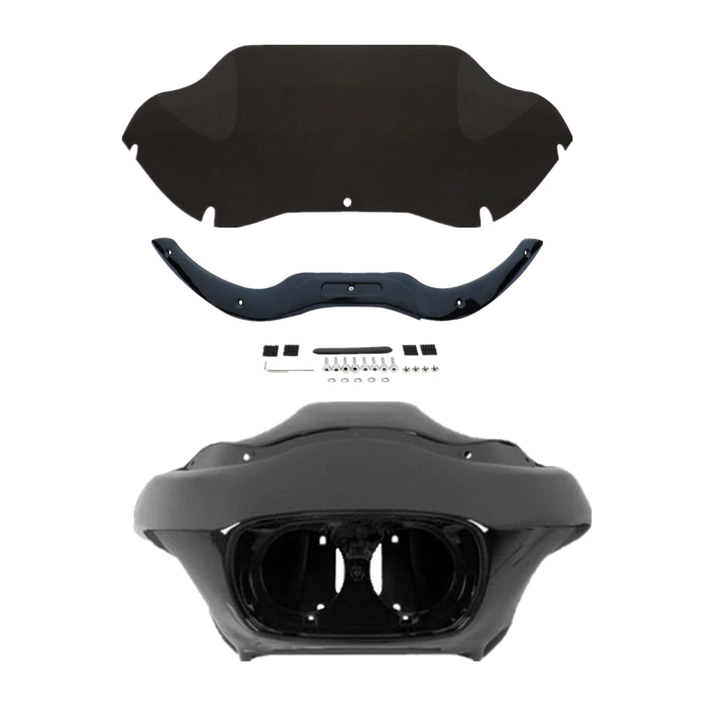 Inner & Outer Fairing Windshield & Trim for Harley Road Glide (2004–2013)
