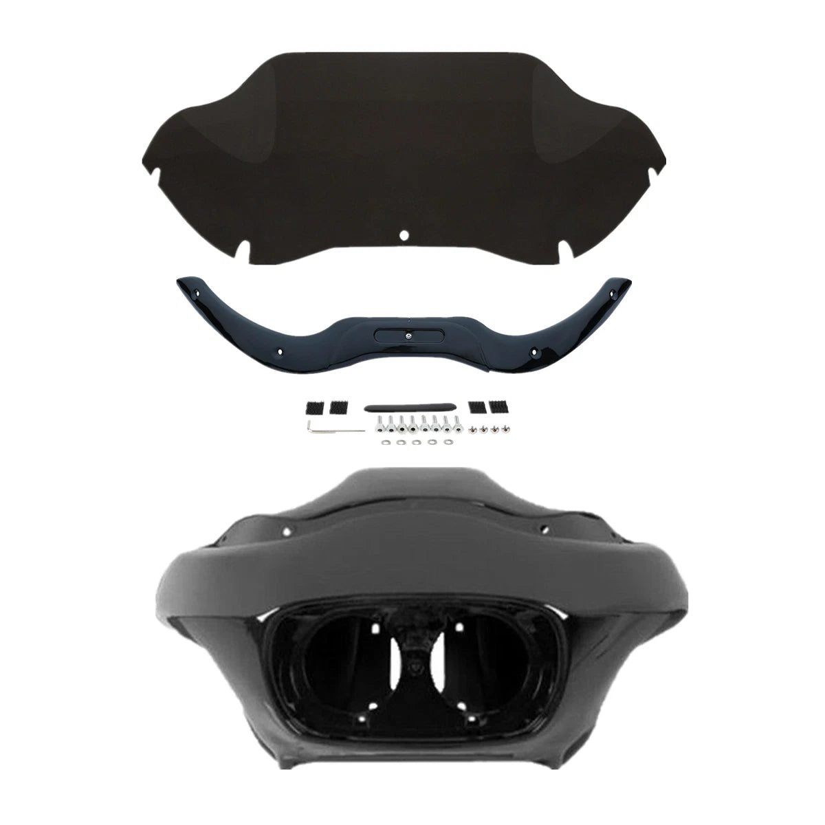 Inner & Outer Fairing Windshield & Trim for Harley Road Glide (2004–2013)