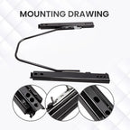 Universal Racing Dual Seat Slider Locking Seat Base Brackets Kit for Universal (2010–2025)