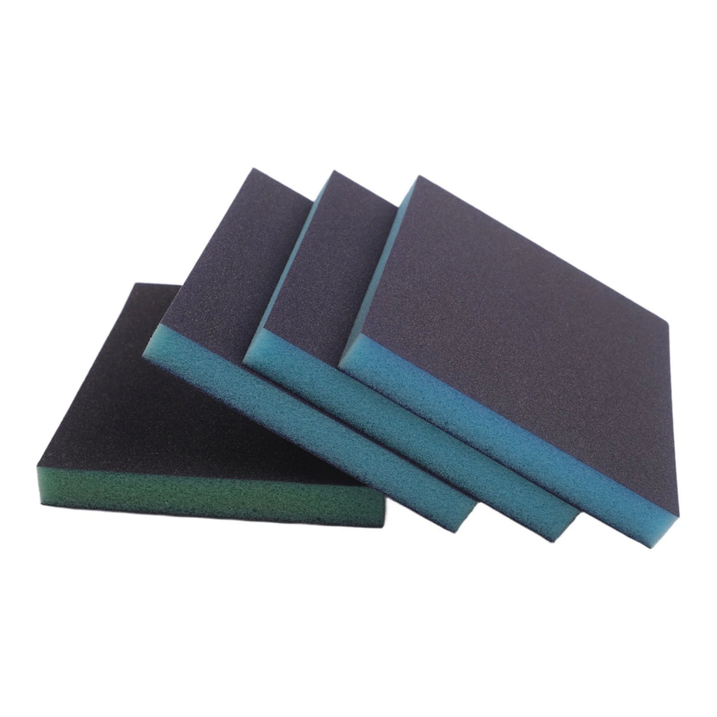 Set of 4 Flexible Wet Dry Sanding Sponge Pads for Multi Purpose Sanding