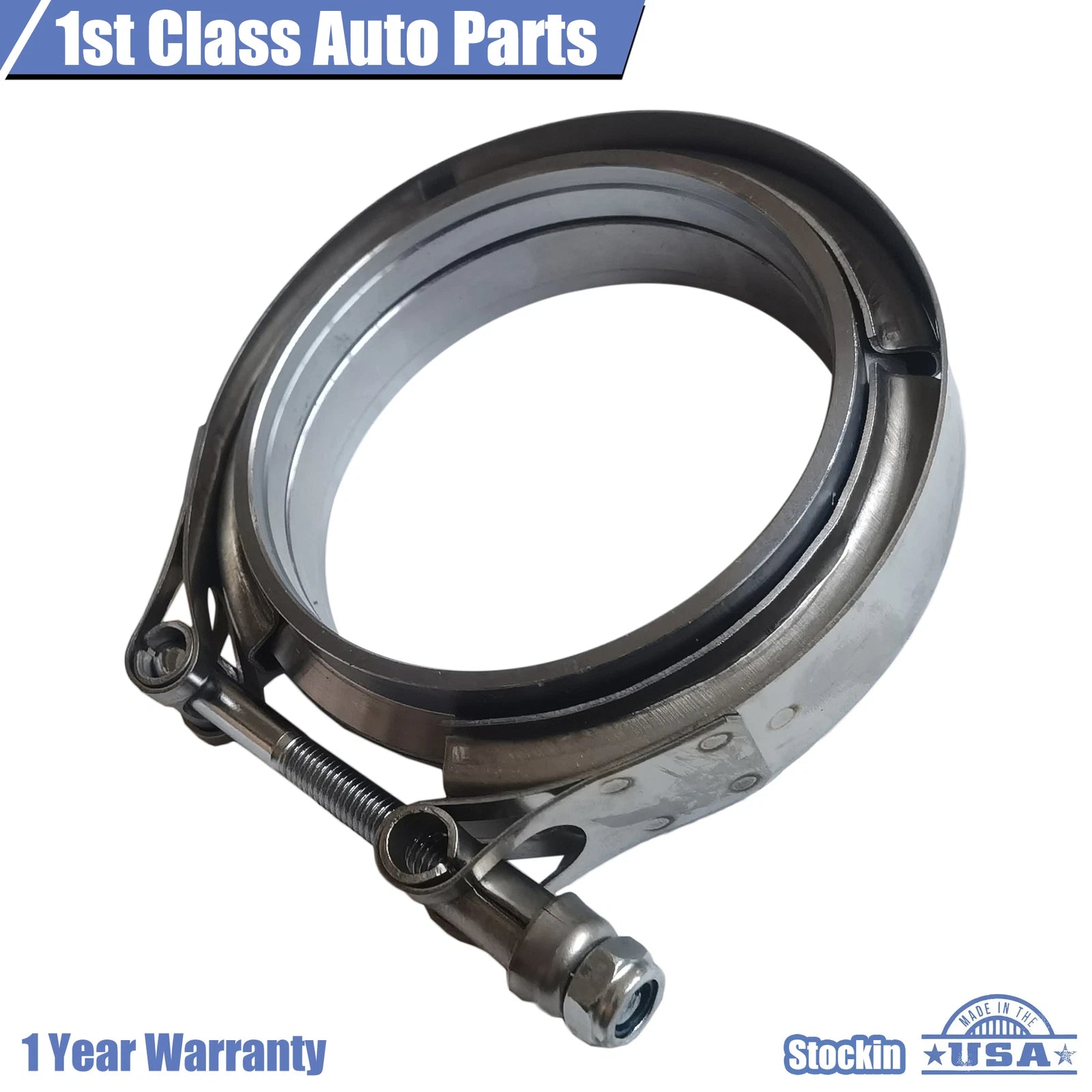 3.5'' V-Band Flange & Clamp Kit for Turbo Exhaust Downpipe