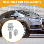 Set of 5 M14x1.5 Wheel Lug Studs for Audi Q7 (2007–2015)