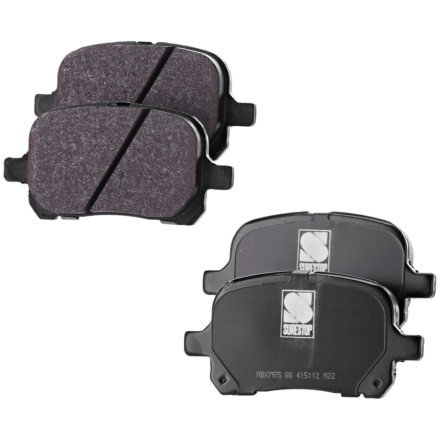 Set of Front Ceramic Brake Pads for Toyota Camry (1997–2001)