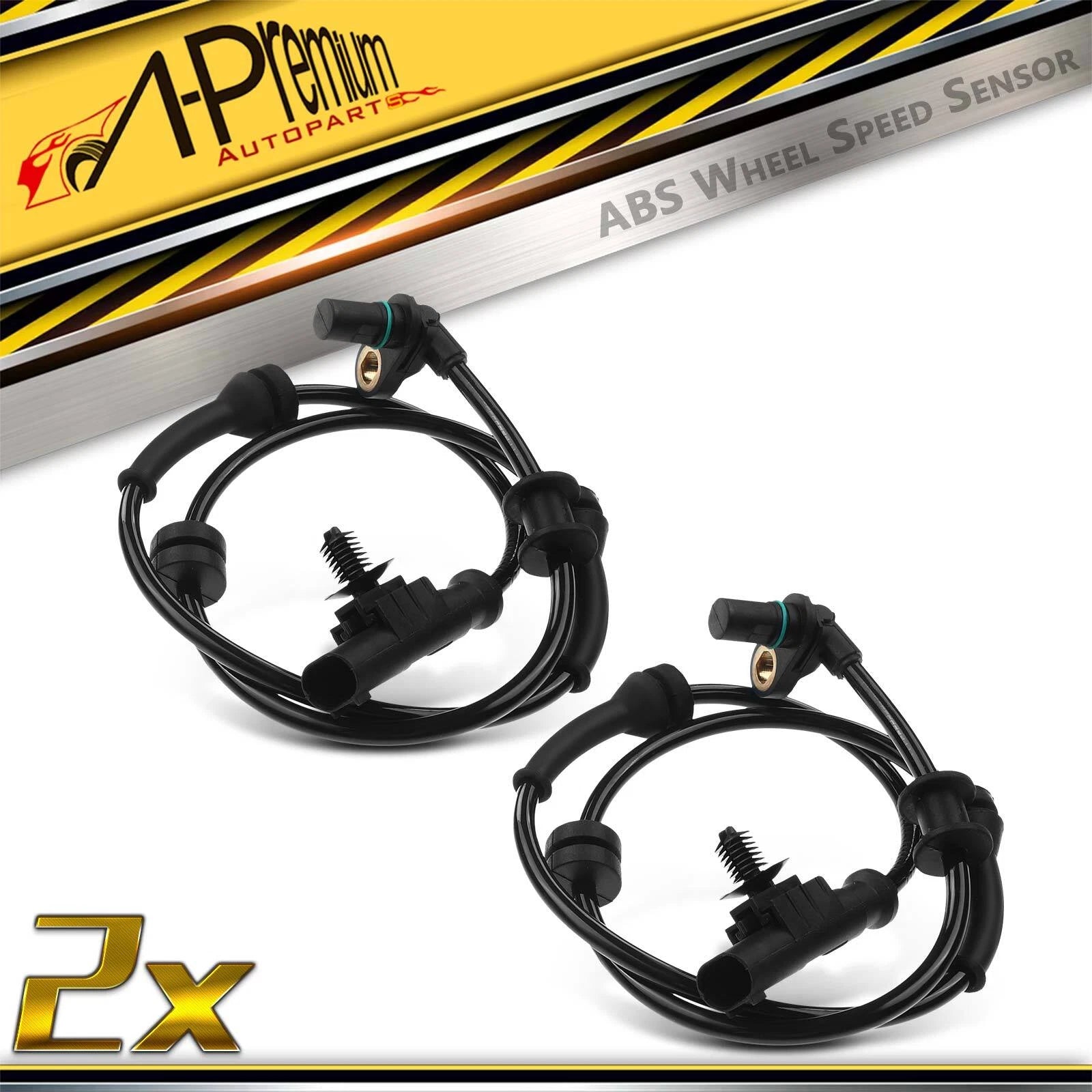 2X Front ABS Wheel Speed Sensors for Nissan Armada (2013–2015) Titan (2012–2015)