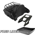 Chopped Trunk Backrest Mount Rack for Harley Touring Electra Glide (2014–Up)
