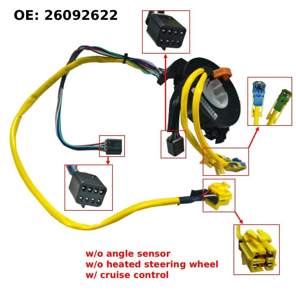 Clock Spring for Chevrolet Malibu (2004–2010) 26092622