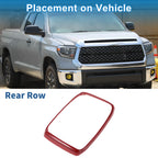Rear Row Headlight Trim Bezel for Toyota Tundra (2014–2021) Red